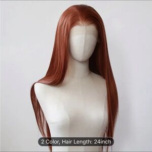Elegant Auburn Long Wig​